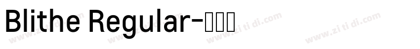 Blithe Regular字体转换